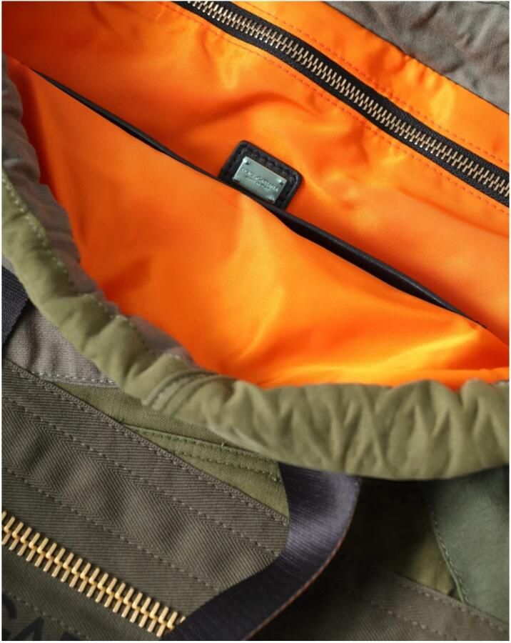 Dolce & Gabbana Camouflage Patchwork Rugzak Tas Green Heren - Foto 3