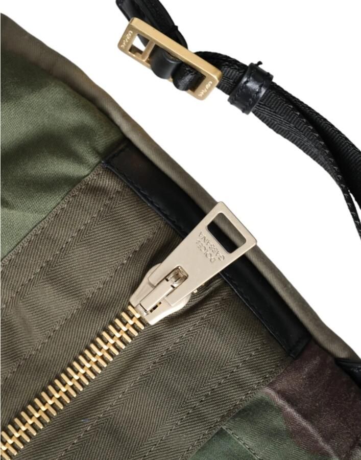 Dolce & Gabbana Camouflage Patchwork Rugzak Tas Green Heren - Foto 4
