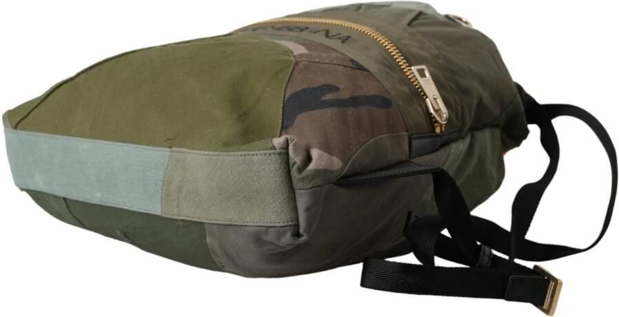Dolce & Gabbana Camouflage Patchwork Rugzak Tas Green Heren - Foto 11