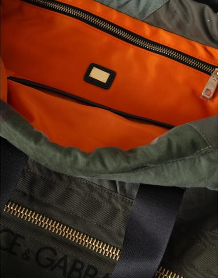 Dolce & Gabbana Camouflage Patchwork Rugzak Tas Green Heren - Foto 6