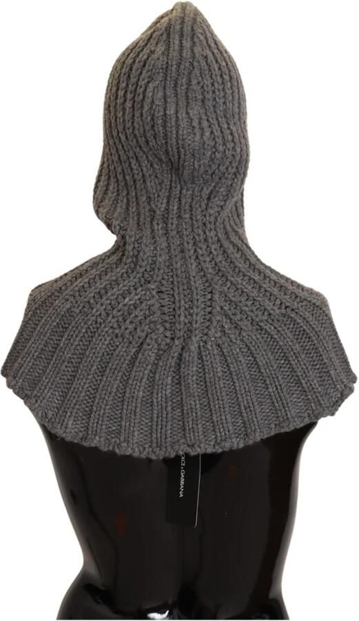 Dolce & Gabbana Grijze Kasjmier Gebreide Wrap Sjaal Gray Dames