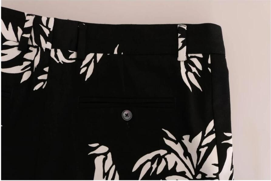 Dolce & Gabbana Zwarte boom katoenen stretch broek Zwart Dames - Foto 5