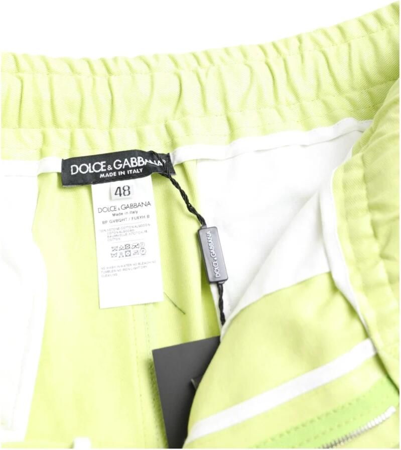 Dolce & Gabbana Stijlvolle Bermuda Cargo Shorts in Groen Green Heren