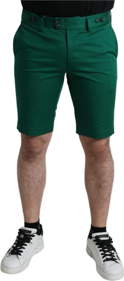 D&G Korte Broek D&G Classic Fit Groene Shorts - Foto 4