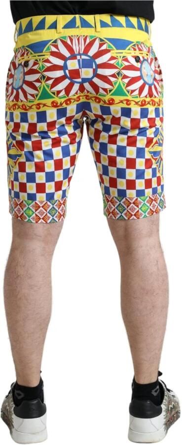 Dolce & Gabbana Kleurrijke Carretto Print Bermuda Shorts Multicolor Heren - Foto 5