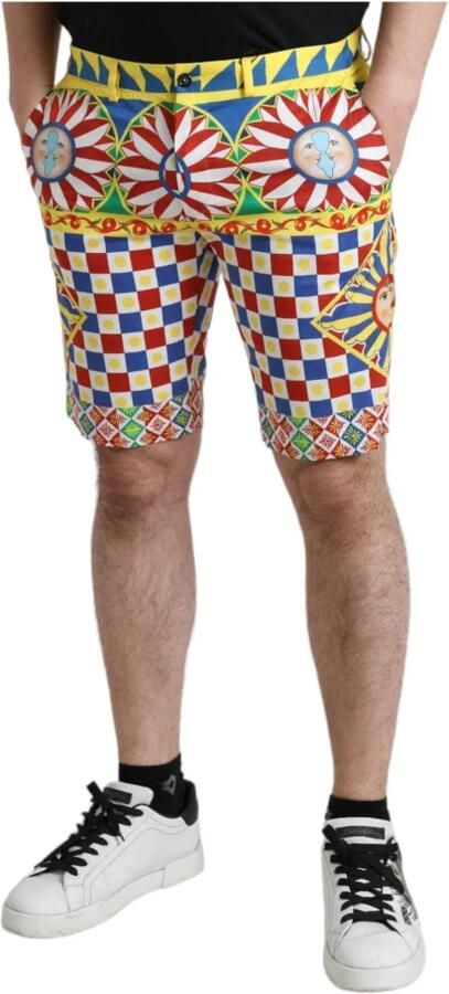 Dolce & Gabbana Kleurrijke Carretto Print Bermuda Shorts Multicolor Heren - Foto 4