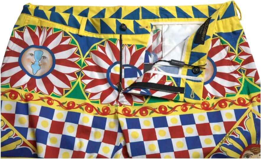 Dolce & Gabbana Kleurrijke Carretto Print Bermuda Shorts Multicolor Heren - Foto 2