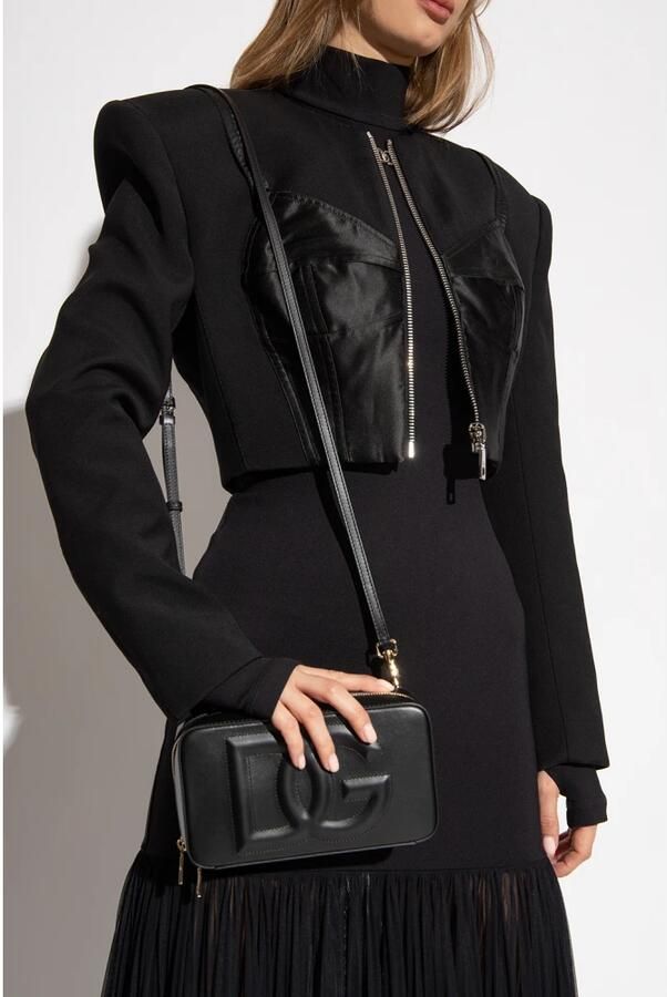 Dolce & Gabbana Schoudertas met Gouden Hardware en Afneembare Band Black Dames - Foto 7