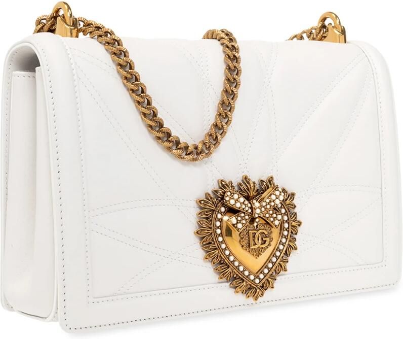 Dolce&Gabbana Crossbody bags Large Devotion Bag in Quilted Nappa Leather in wit - Foto 6