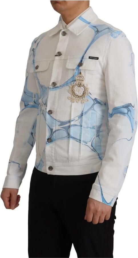 Dolce & Gabbana Stijlvolle Heren Katoenen Jas & Jas White Heren - Foto 9