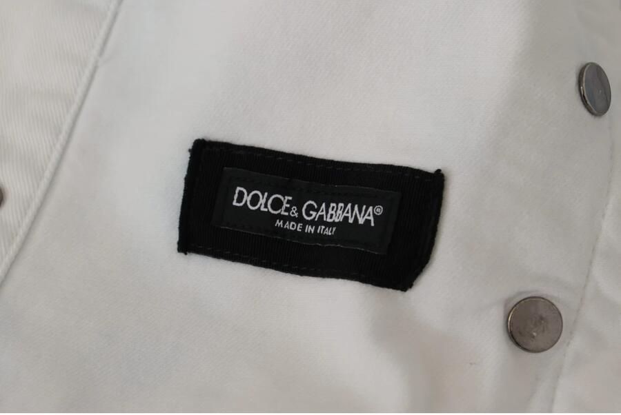 Dolce & Gabbana Stijlvolle Heren Katoenen Jas & Jas White Heren - Foto 5
