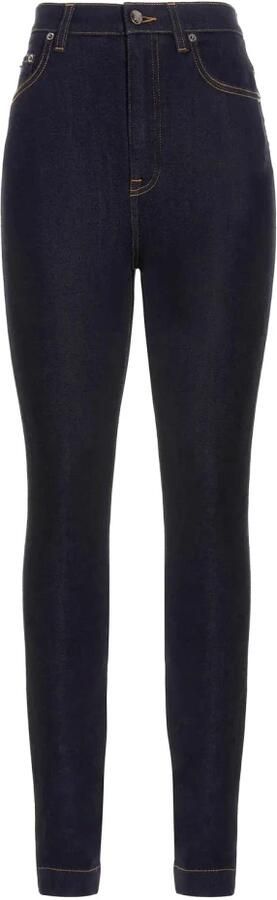 Dolce & Gabbana Zwarte High Waist Skinny Denim Jeans Black Dames - Foto 7