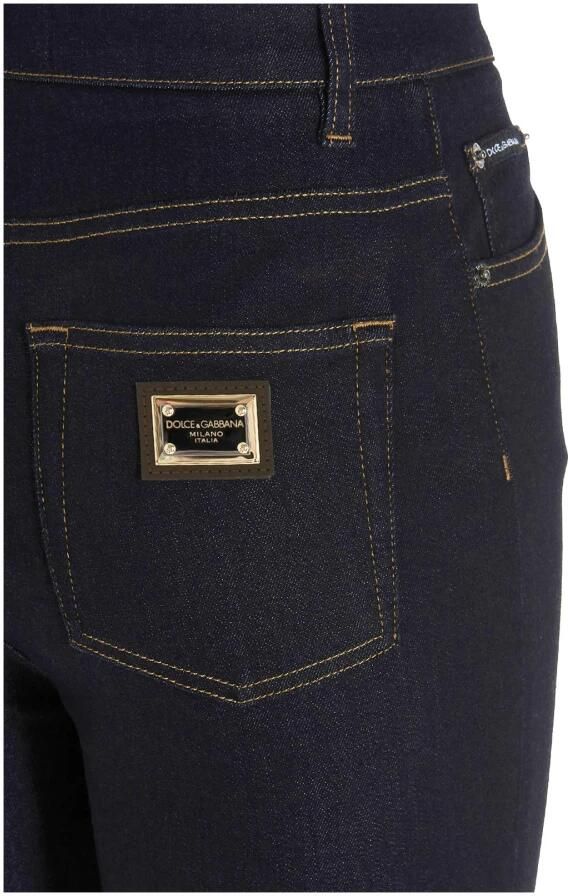 Dolce & Gabbana Zwarte High Waist Skinny Denim Jeans Black Dames - Foto 3