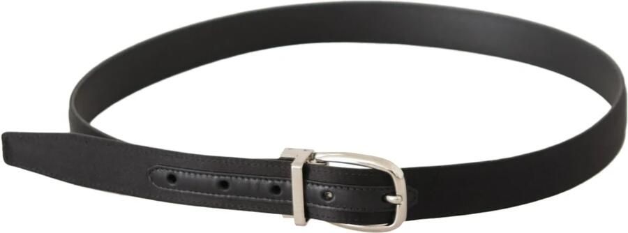 Dolce & Gabbana Designer Canvas en Leren Riem Black Heren - Foto 3