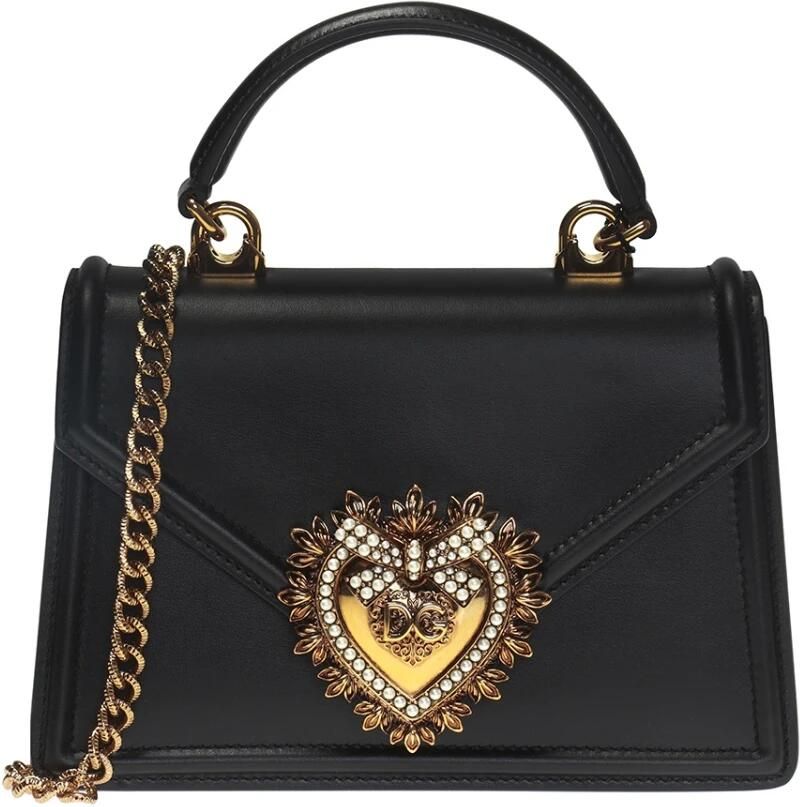 Dolce&Gabbana Crossbody bags Devotion Top Handle With Chain Shoulder Strap in zwart - Foto 2