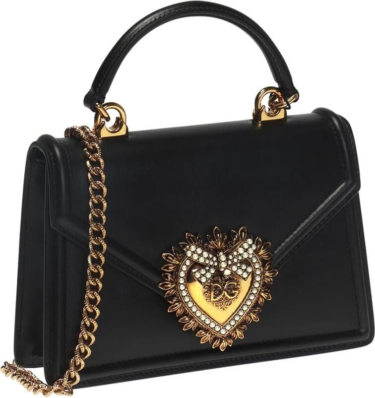 Dolce&Gabbana Crossbody bags Devotion Top Handle With Chain Shoulder Strap in zwart - Foto 3