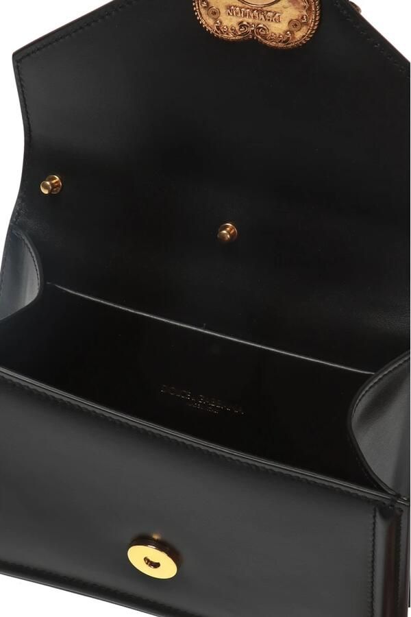 Dolce&Gabbana Crossbody bags Devotion Top Handle With Chain Shoulder Strap in zwart - Foto 6