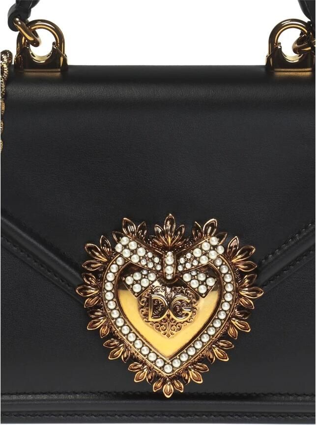 Dolce&Gabbana Crossbody bags Devotion Top Handle With Chain Shoulder Strap in zwart - Foto 5