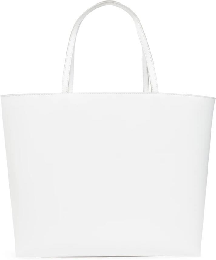 Dolce&Gabbana Totes Dg Logo' White Medium Shopper In Leather in wit - Foto 2