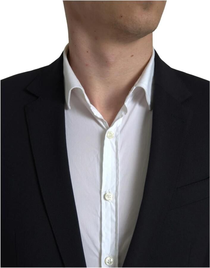 Dolce & Gabbana Donker Slim Fit Pak uit de Martini Collectie Blue Heren