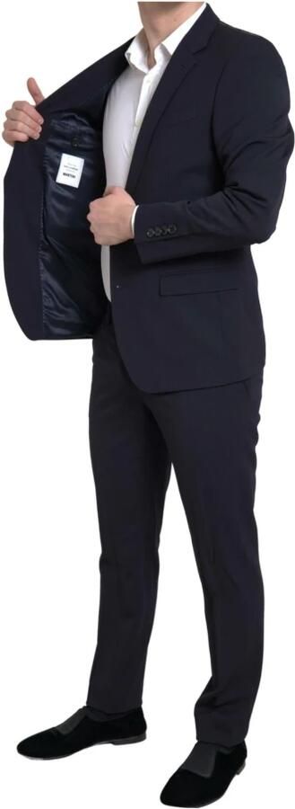 Dolce & Gabbana Donker Slim Fit Pak uit de Martini Collectie Blue Heren - Foto 8