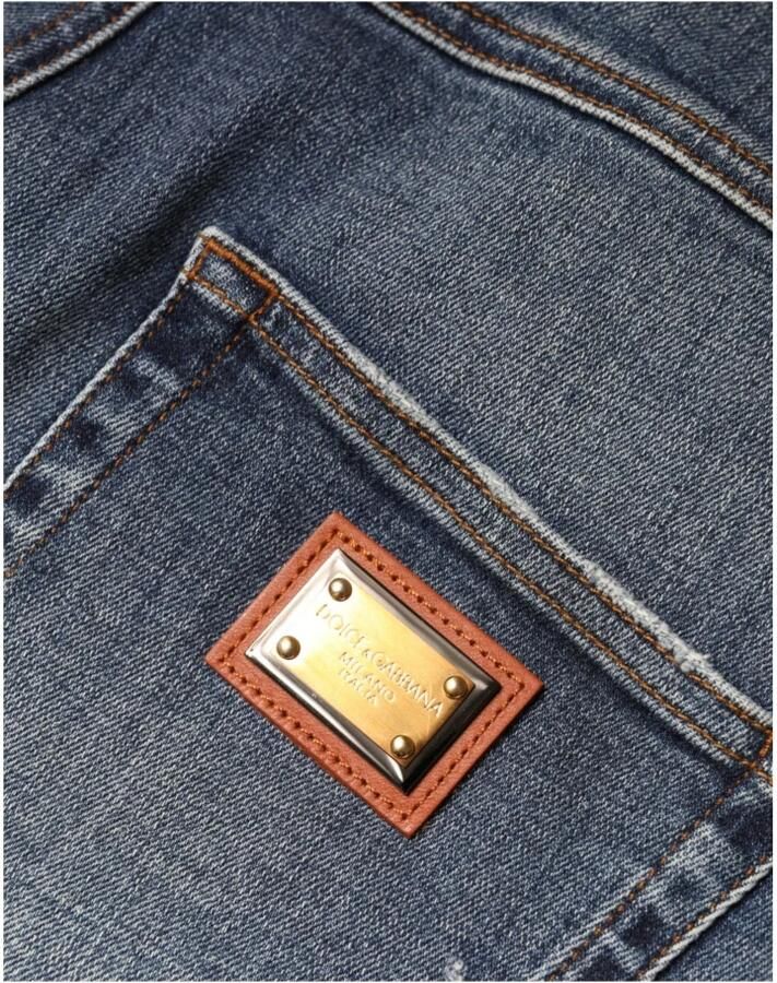 D&G Broek D&G HighWaist Distressed Jeans ParelVerfraaide Stijl - Foto 2