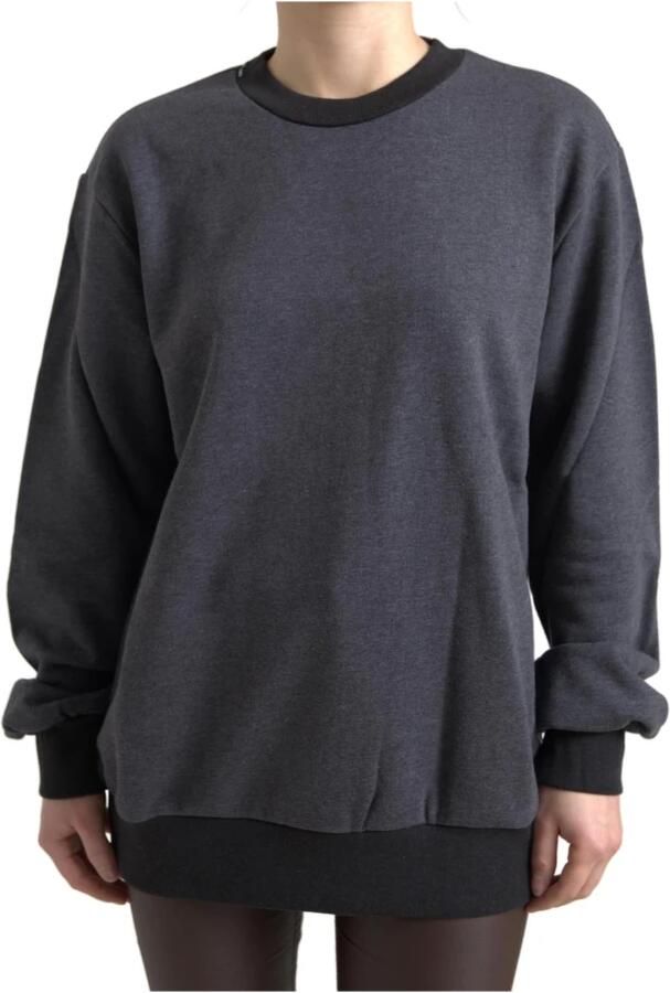 Dolce & Gabbana Elegante donkergrijze trui met ronde hals Gray Dames - Foto 5
