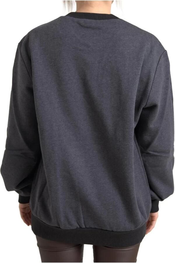 Dolce & Gabbana Elegante donkergrijze trui met ronde hals Gray Dames - Foto 2