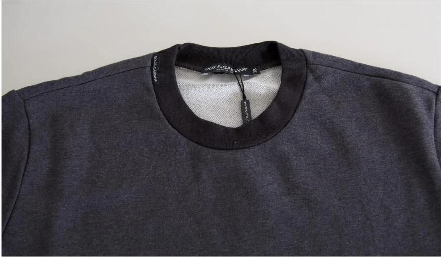 Dolce & Gabbana Elegante donkergrijze trui met ronde hals Gray Dames - Foto 4