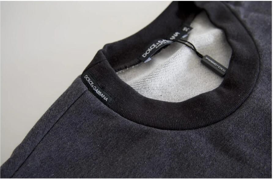Dolce & Gabbana Elegante donkergrijze trui met ronde hals Gray Dames - Foto 3