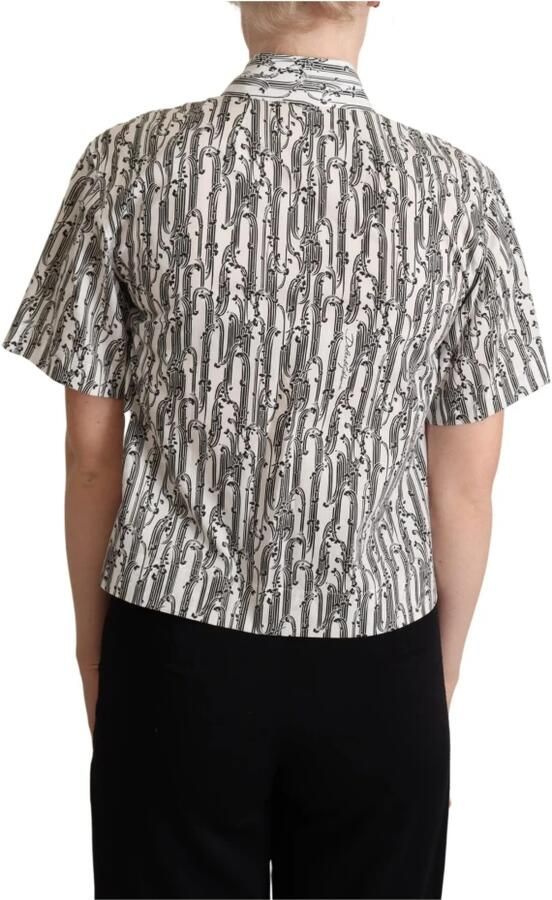 Dolce & Gabbana Elegant katoenen poloshirt met bloemenpatroon Multicolor Dames - Foto 2