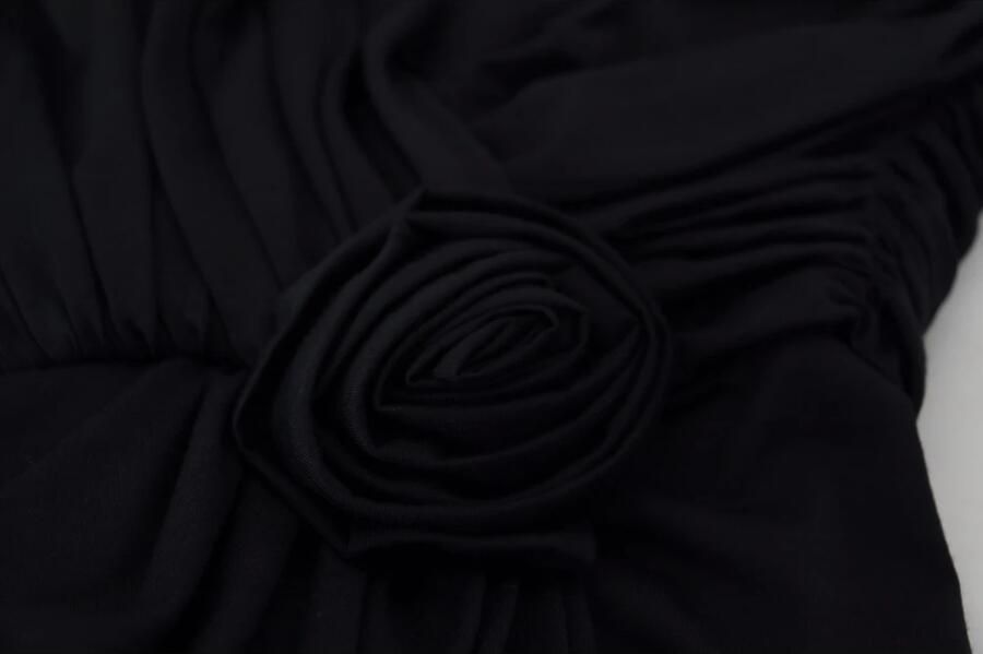 Dolce & Gabbana Elegant One-Shoulder Midi Dress Black Dames - Foto 3