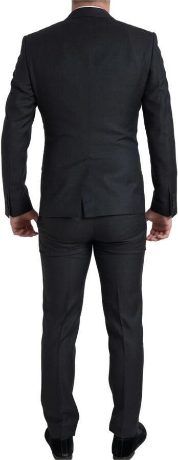 Dolce & Gabbana Klassiek Zwart Slim-Fit 3-Delig Pak Black Heren - Foto 6