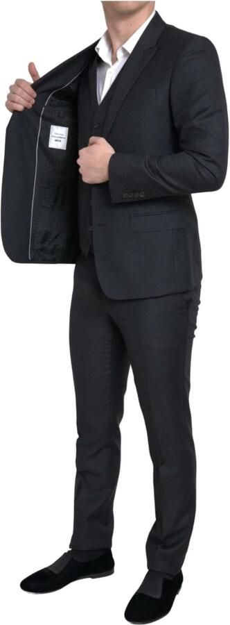 Dolce & Gabbana Klassiek Zwart Slim-Fit 3-Delig Pak Black Heren - Foto 7