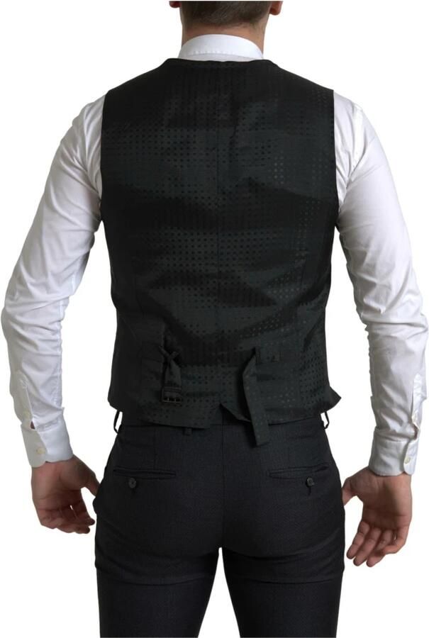 Dolce & Gabbana Klassiek Zwart Slim-Fit 3-Delig Pak Black Heren - Foto 2