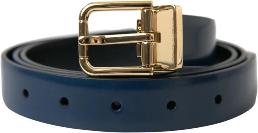 Dolce & Gabbana Elegante blauwe leren riem Blue Dames - Foto 6