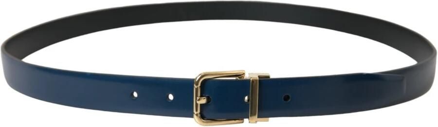 Dolce & Gabbana Elegante blauwe leren riem Blue Dames - Foto 3