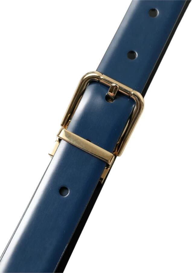 Dolce & Gabbana Elegante blauwe leren riem Blue Dames - Foto 2