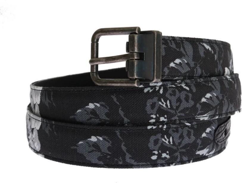 Dolce & Gabbana Elegante bloemenriem voor mannen Black Heren - Foto 2