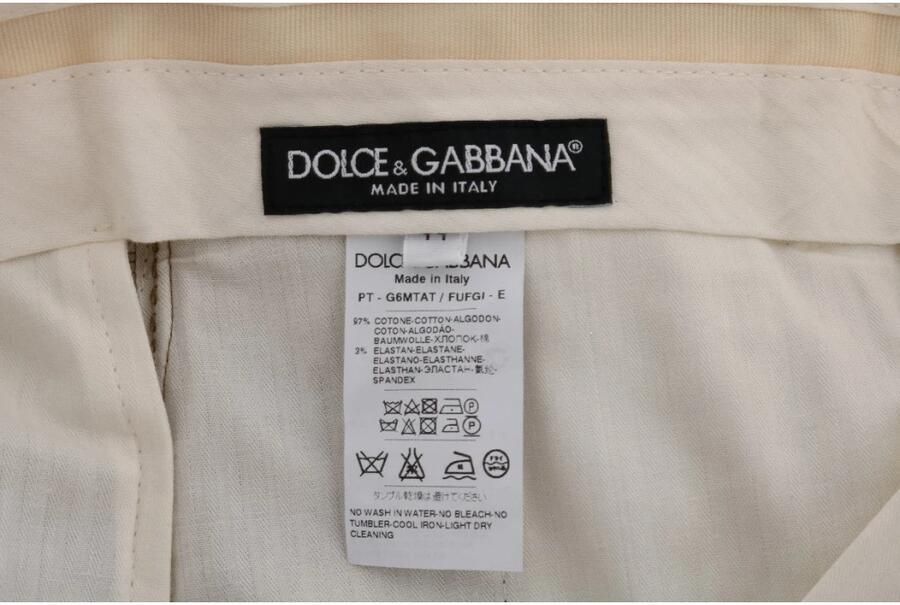 Dolce & Gabbana Upgrade je garderobe met hoogwaardige katoenen broek jeans Brown Heren