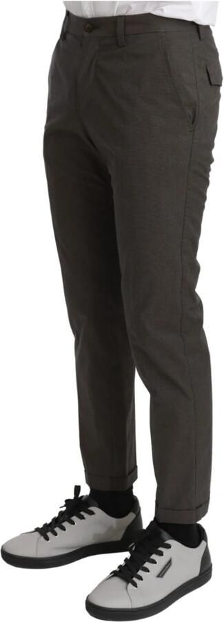 Dolce & Gabbana Bruine Casual Heren Katoenen Broek Brown Heren