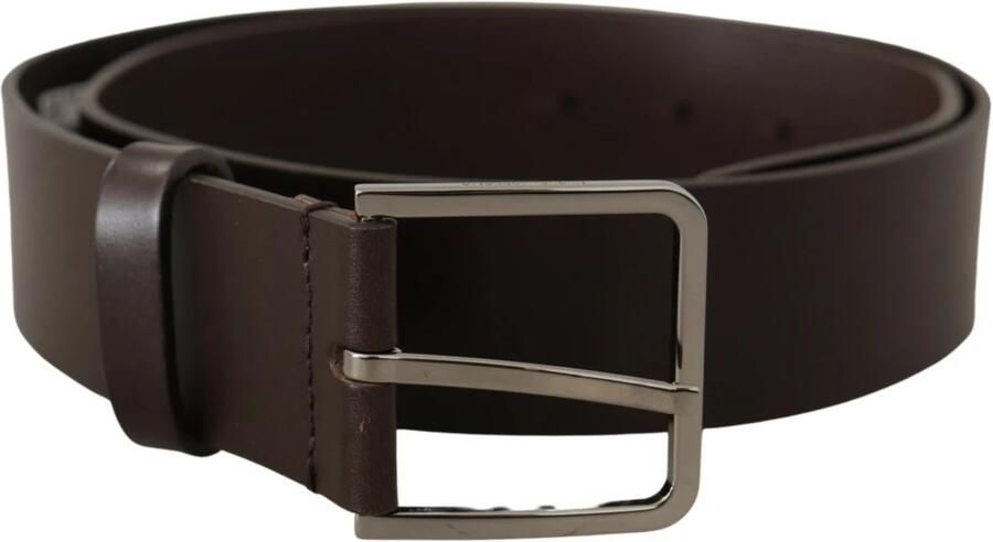 Dolce & Gabbana Elegante donkerbruine leren riem Brown Heren - Foto 6