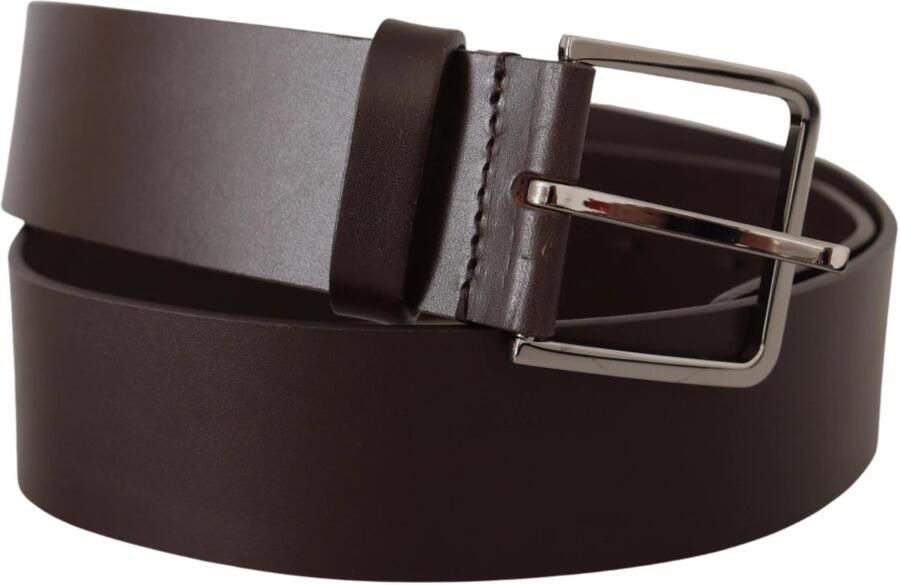 Dolce & Gabbana Zwarte kalfsleren riem met gegraveerd logo en metalen gesp Black Unisex - Foto 13