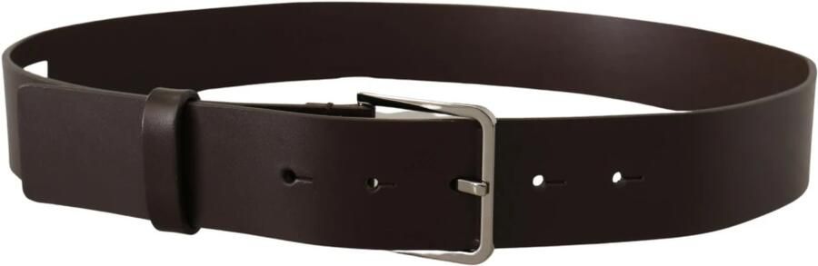 Dolce & Gabbana Elegante donkerbruine leren riem Brown Heren - Foto 5