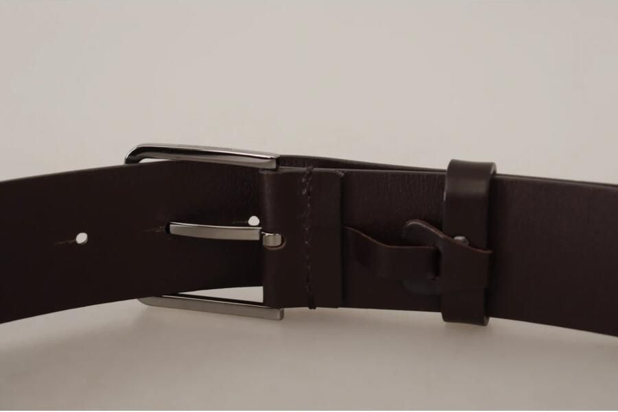 Dolce & Gabbana Zwarte kalfsleren riem met gegraveerd logo en metalen gesp Black Unisex - Foto 4