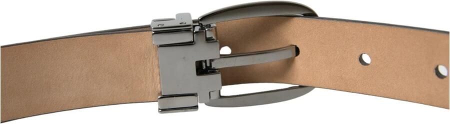 Dolce & Gabbana Elegante donkerbruine leren riem Brown Heren - Foto 3