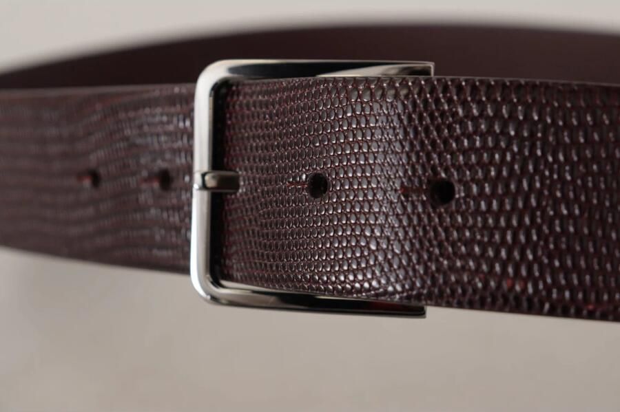 Dolce & Gabbana Elegante donkerbruine leren riem Brown Heren - Foto 2