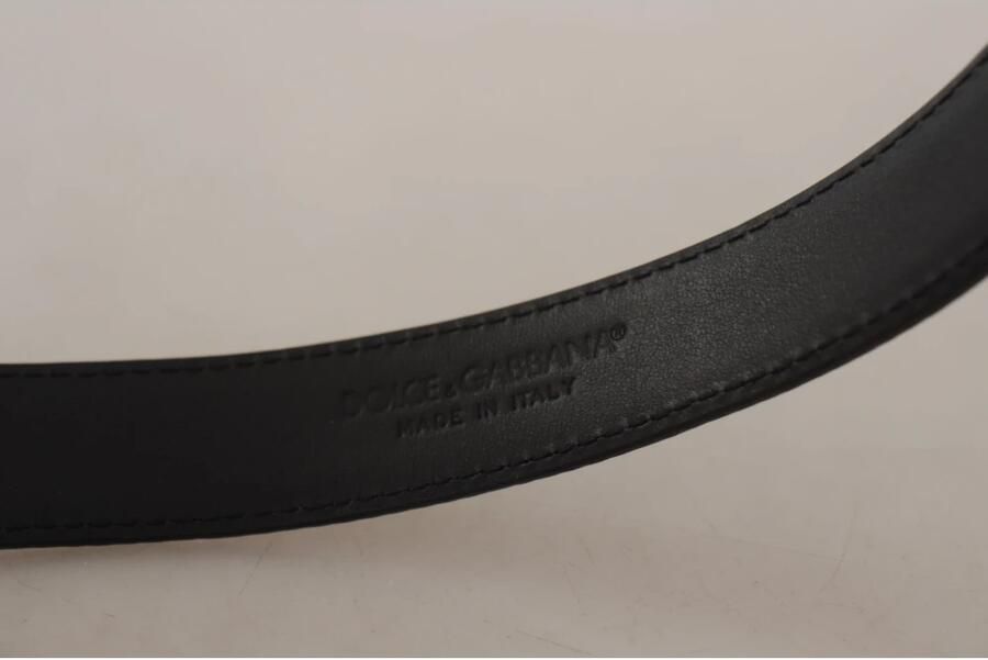 Dolce & Gabbana Luipaardprint Bronzen Metalen Gesp Riem Brown Dames