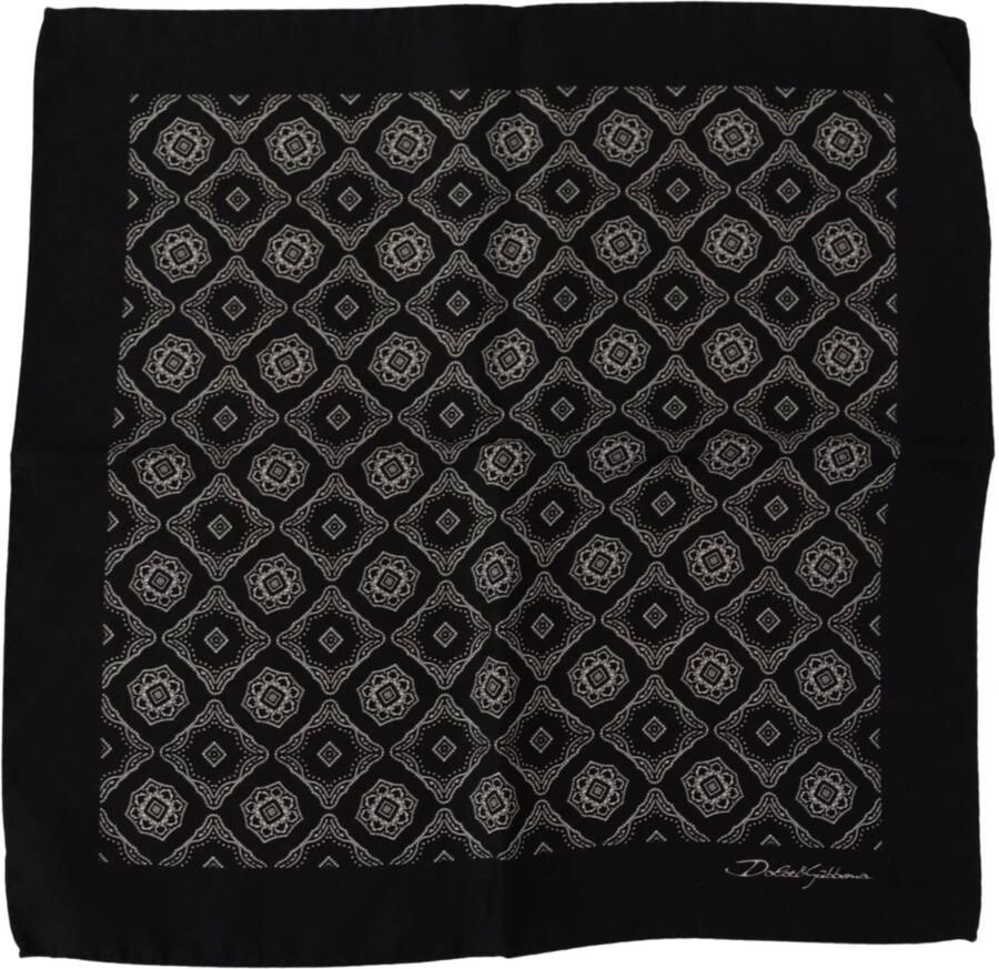Dolce & Gabbana Zijden Geometrisch Patroon Vierkante Sjaal Multicolor Heren - Foto 3
