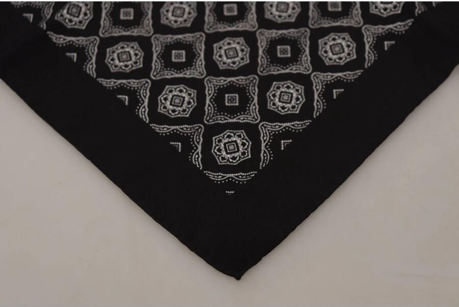 Dolce & Gabbana Zijden Geometrisch Patroon Vierkante Sjaal Multicolor Heren - Foto 2